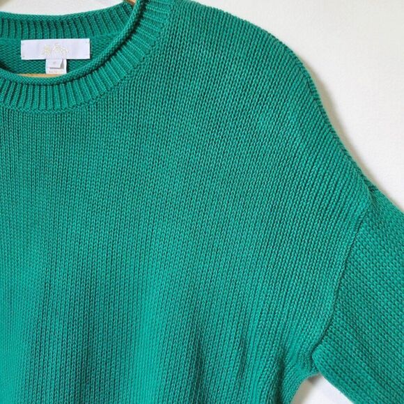 EUC LILLY PULITZER GREEN 100% COTTON CREW NECK PULLOVER SWEATER SMALL - Picture 8 of 14
